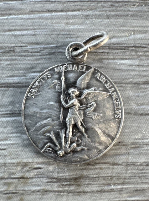 Médaille Religieuse Ancienne - Saint Hilaire, Métal Argenté