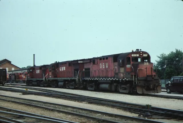 Green Bay Western Alco C424 Kodachrome original Kodak Slide