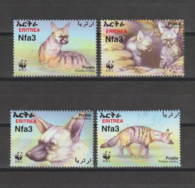 Eritrea 2001 Wwf Sg 488/91 Mnh