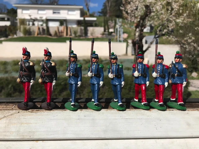 Lot De 3 Soldats Quiralu Divers - Figurines 1:32 (60 Mm) - Bon état Général - Collection