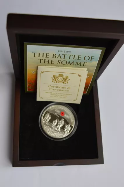 The Battle of The Somme Guernsey 2016 £5 Five Pounds Silver Proof