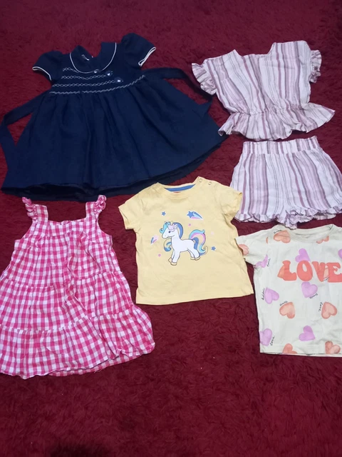 Bundle Of Girls Clothes Age 18-24 Months.. Smocked Dress, Tops Shorts, Dress etc