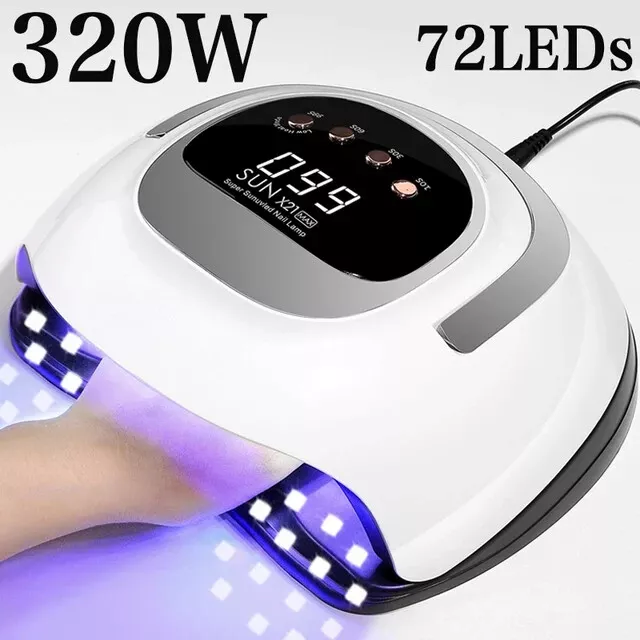 320W Nail Dryer LED Lamp UV Light Polish Gel Curing Machine Electric Manicure