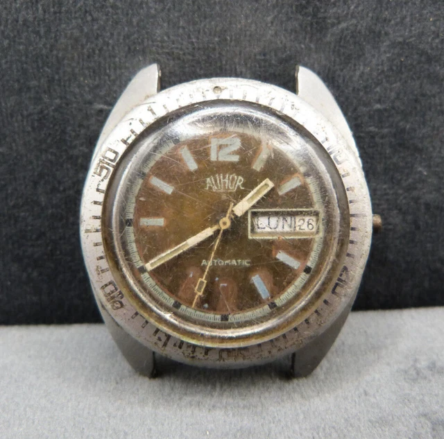 Montre Mécanique Automatique NORMANDIA, Calibre FE 3612 Avec Date - À Restaurer, Pour Collectionneur