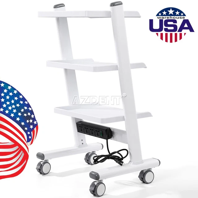 UPS Dental Medical Tool Cart Dental Trolley Mobile Instrument Cart