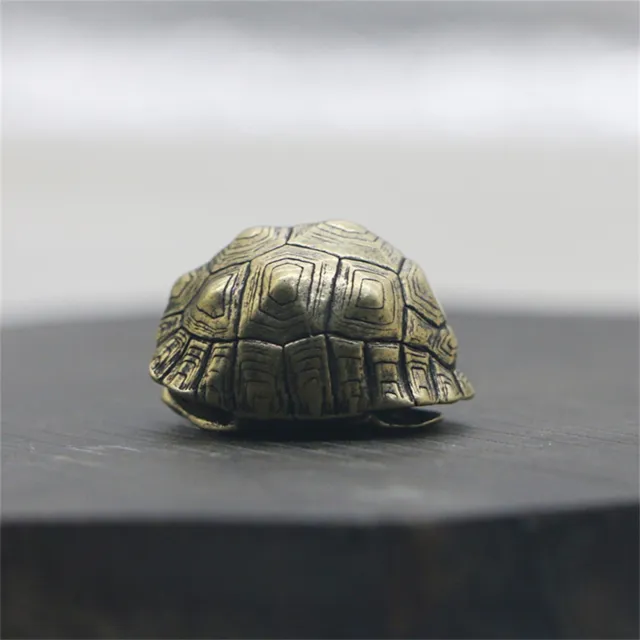 Decoración de campana bonito aspecto antiróxido de la suerte caparazón de tortuga adorno cobre