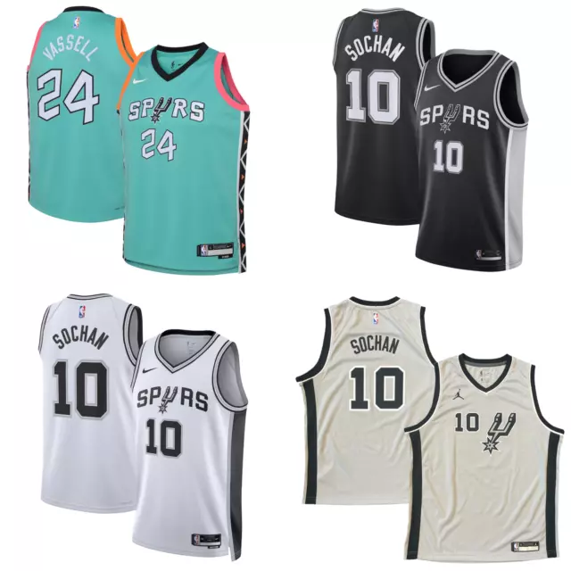 Maglietta San Antonio Spurs bambino Nike NBA Maglietta Top - Nuova