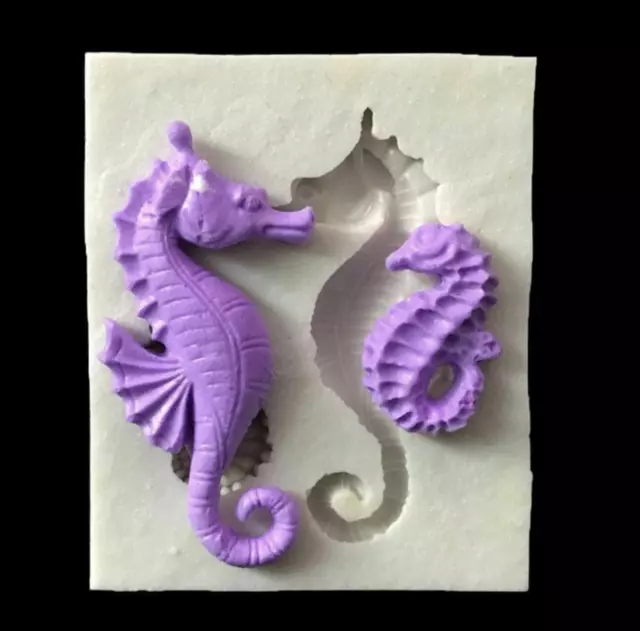 Seahorse Silicone Cake Baking Mould Ice Sugar Craft  Fondant Mold Tray Sea-life