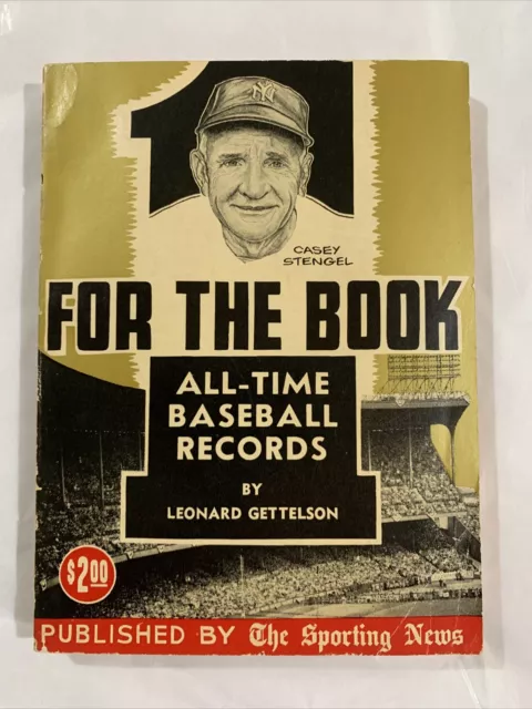 The Sporting News One For The Book All Time Baseball Records 1959 FC1-I