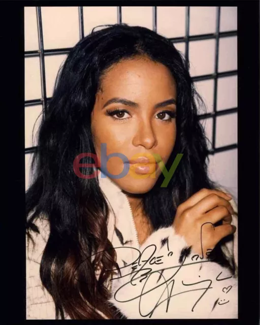 Aaliyah Signed 8x10 Autographed Photo reprint