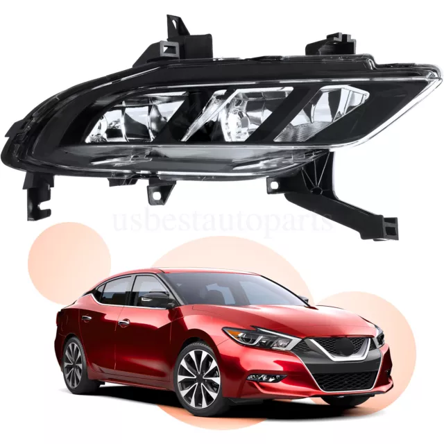 Passenger Right RH Side Fog Driving  Light Lamp For 2016 2017 2018 Nissan Maxima