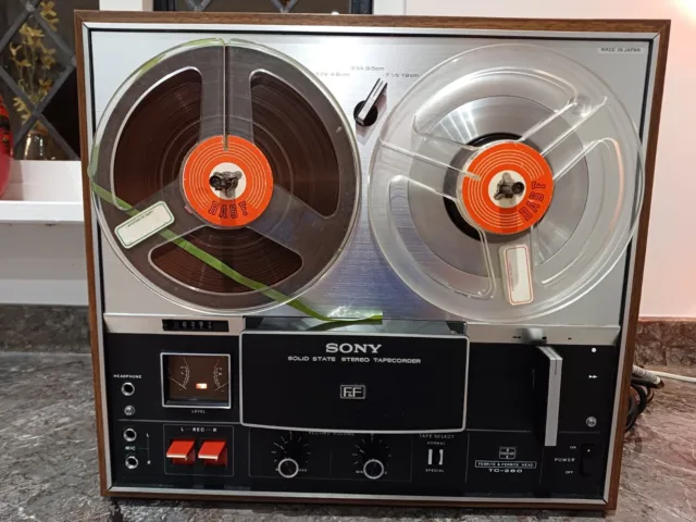 SONY TC-252 D Stereo Tape Recorder Complete with Dust Cover/Instructions &  Tapes £30.00 - PicClick UK