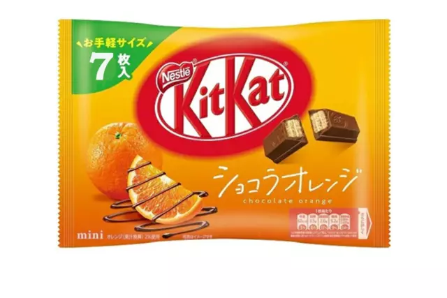 Nestle Kitkat Chocolate Orange Mini (7 Bars) - japanisches Kit Kat