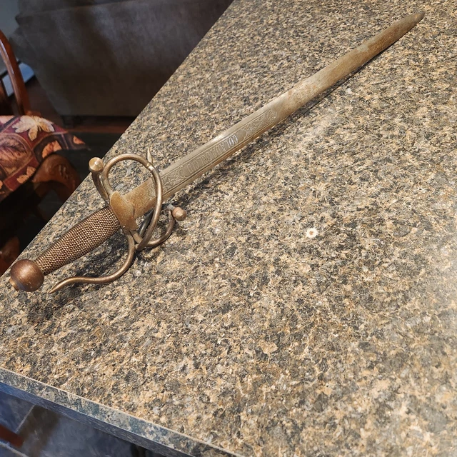 Vintage Spanish made Toledo Colada Del Cid 21" decorative sword