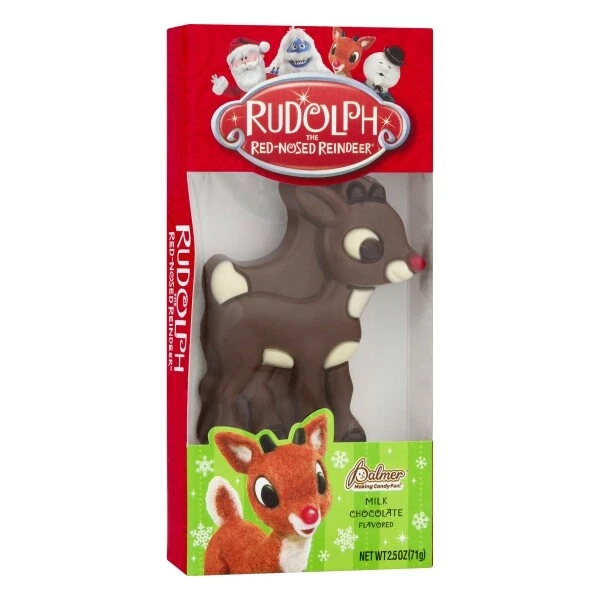 RUDOLPH THE RED-NOSED Reindeer Palmer Milk Chocolate 2.5oz Stocking ...