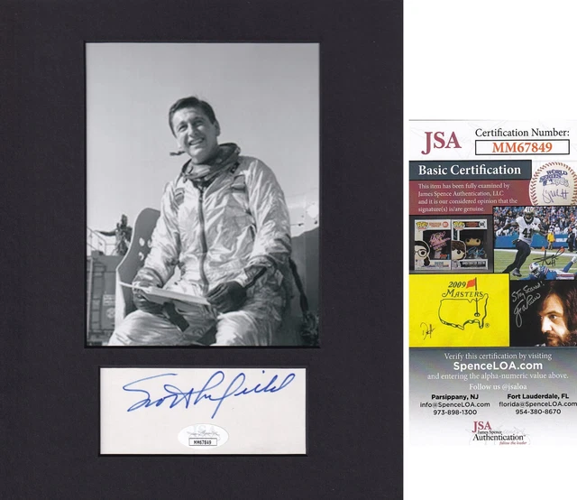 SCOTT CROSSFIELD NASA "The Right Stuff" TEST PILOT JSA COA SIGNED CUT