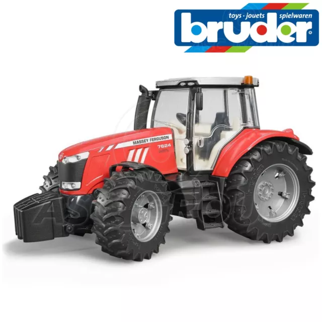 Bruder Jouets 03046 Pro Series Massey Ferguson 7624 Tracteur Modèle Grand 1:16