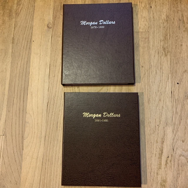 Dansco #7178 & #7179 Morgan Silver Dollar albums empty excellent condition used