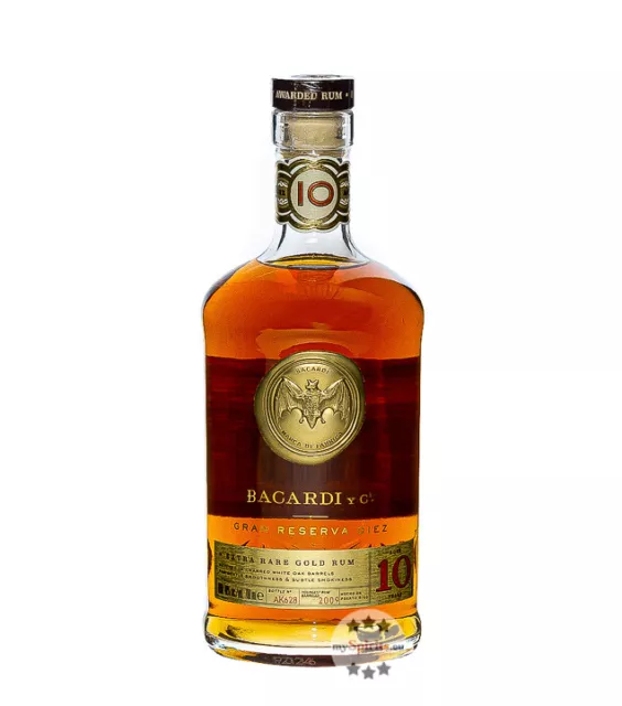 Bacardi Gran Reserva Diez Extra Rare Gold Rum 10 Jahre / 40 % Vol. / 0,7 Liter