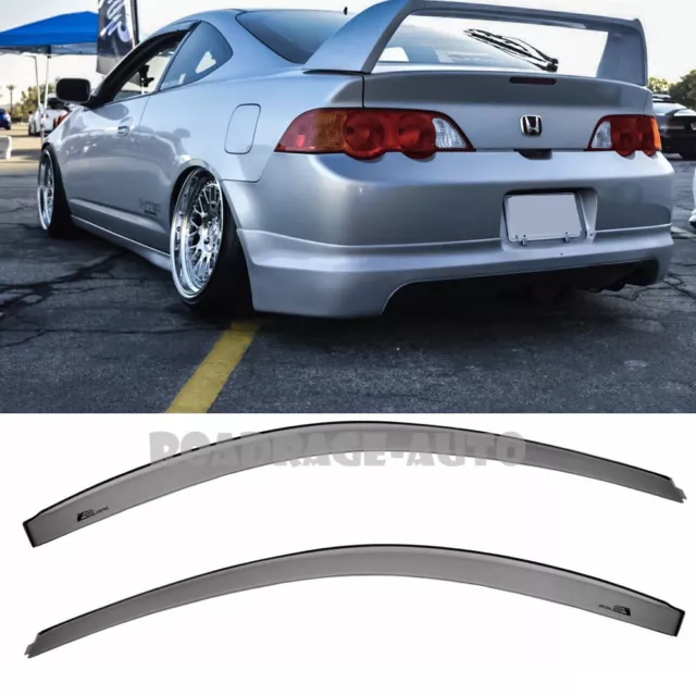 Window Rain Frame Guard Visors For 02-06 2Dr COUPE Acura RSX Integra JDM-Style