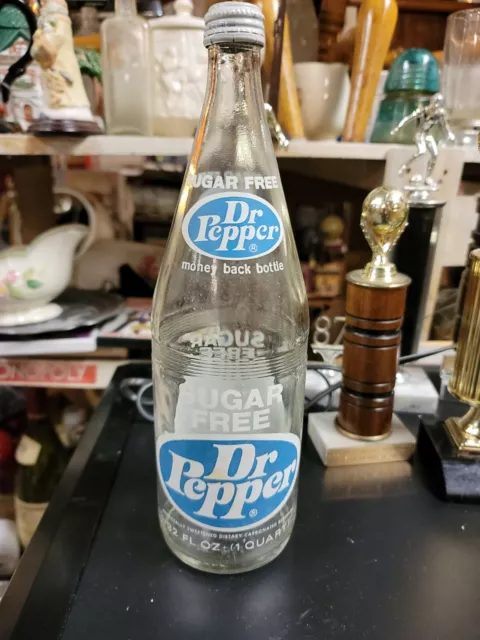 Vintage Sugar Free Dr Pepper 32 Oz Bottle Pre-owned