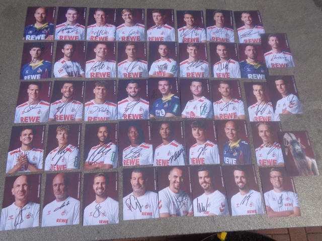 Lot 6 Cartes Autographiées 1.FC Nürnberg Saison 2008-09 – Signatures Originales