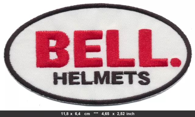 BELL Aufnäher Patch Bügelbild Motorrad Biker Helm Helmet Moto GP