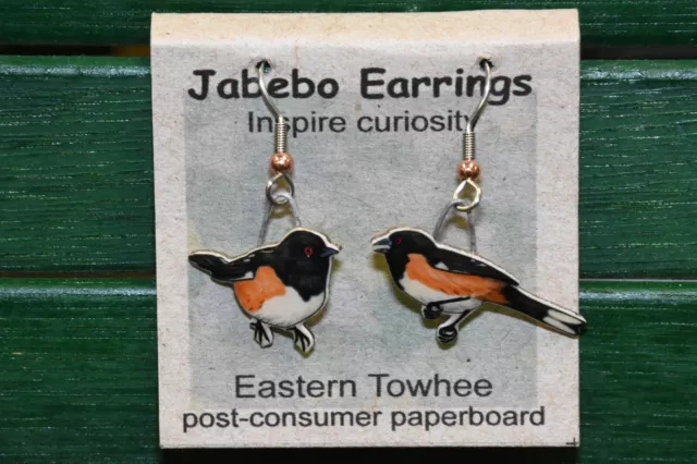 Jabebo Earrings Eastern Towhee