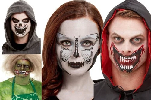 Face Transfers Special FX Make Up face Tattoos & face Paint Kit Fancy Dress