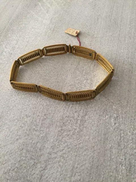 Magnifique Bracelet Ancien  Plaque Or Neuf De stock M.L