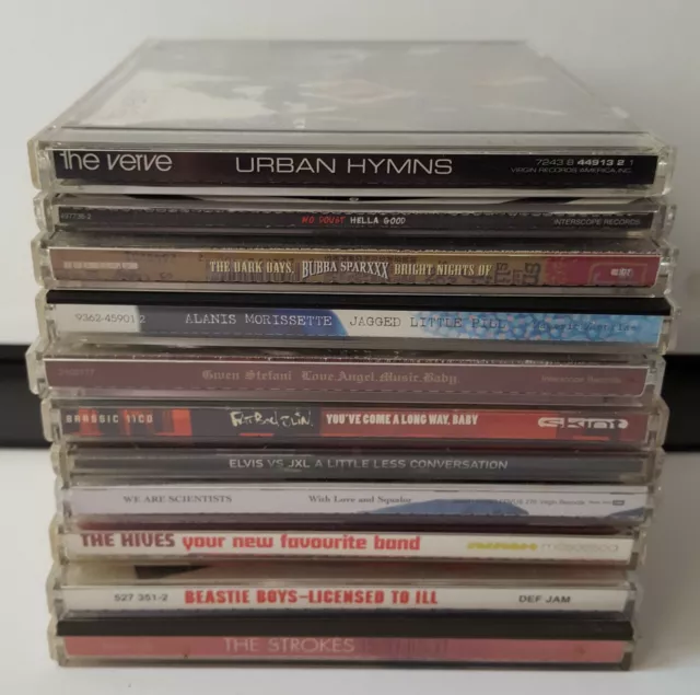 11x Mixed CD Job Lot Verve No Doubt Bubba Sparxxx Beastie Boys Strokes Hives FBS