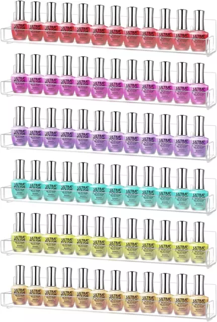 6er-Pack Acryl Nagellack Gestell Wandmontage Regal Halter