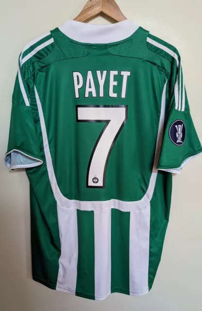 Vintage AS Saint Étienne Domicile 2008 2009 PAYET UEFA Camiseta Jersey Maglia