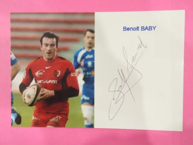 Autographe Benoit Baby  Rugby 4
