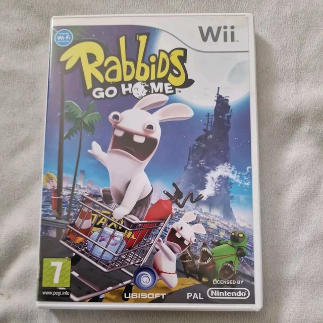 Netindo Rabbid RABBIDS GO HOME (Nintendo Wii, 2009). Box and Manual. Tested & Working ...