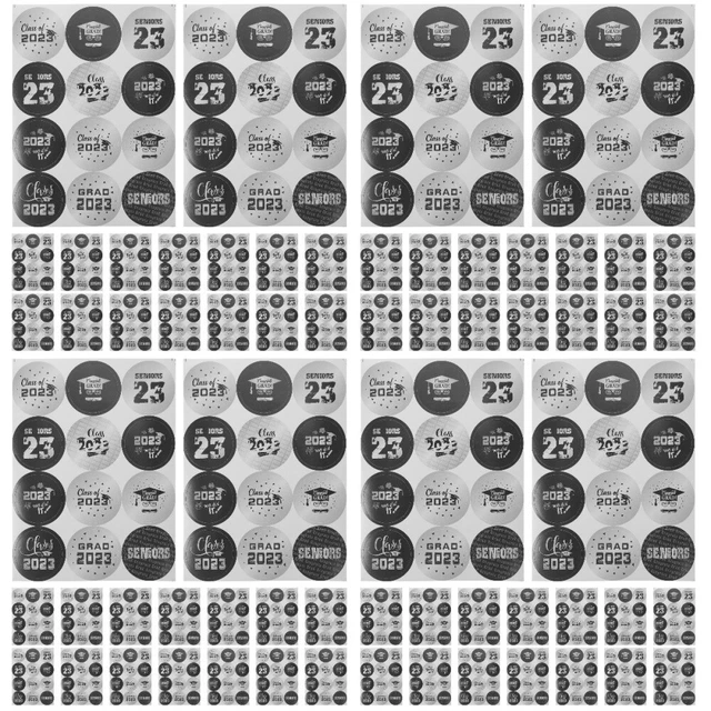 80 PCs Abschlussaufkleber Glückwunsch Graduation Labels Grad Party Supply Grad