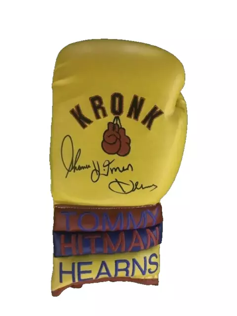 Tommy Hearns The Hitman Hand Signed Boxing Glove Coa