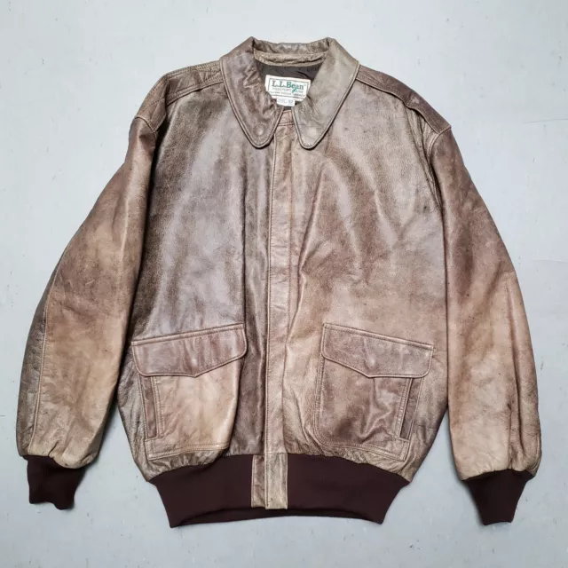 BNWOT VTG LL BEAN Jacket WW2 A 2 Flying Tiger Leather Bomber