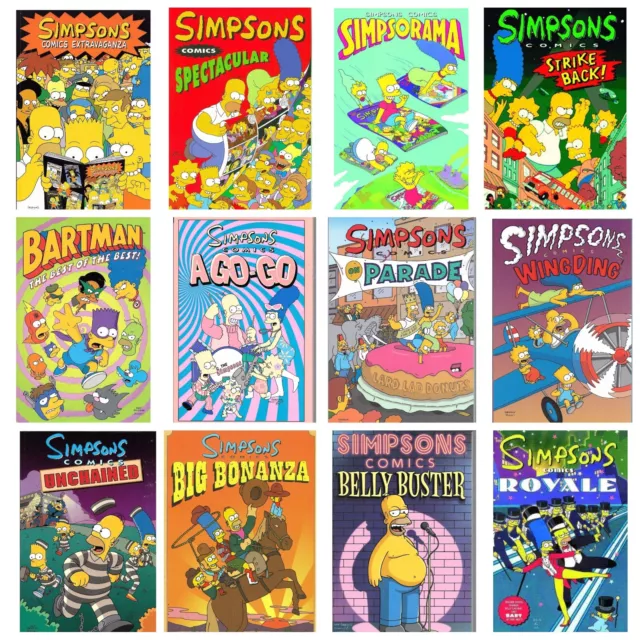 Simpsons Comics TPB Volumes 1-13 by Groening & Morrison Bongo Harper  OOP