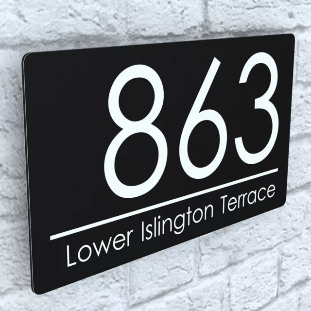 Modern HOUSE PLAQUES / PLAQUE / DOOR / NUMBER / FLOATING EFFECT / Wall Sign