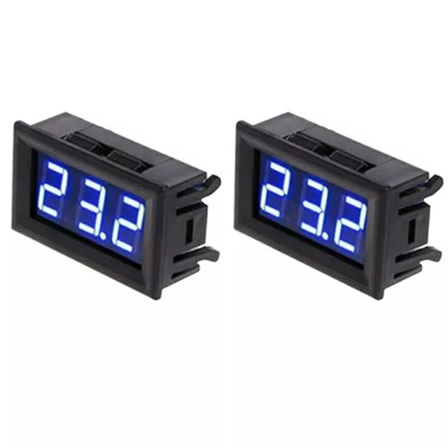 2X DC 12V LED Display Digitale Termometro -50- 110 Gradi Celsius Veicolo Te2734