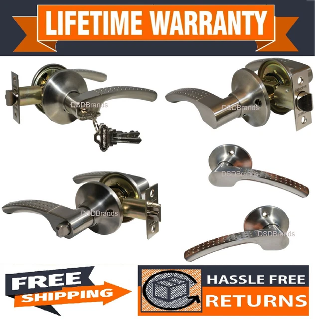 Constructor Etude Satin Nickel Door Lock Lever Entry Privacy Passage Dummy