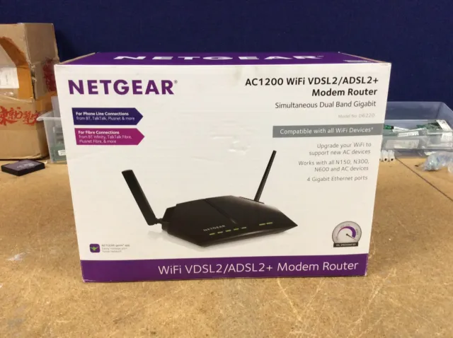 NETGEAR AC1200 Wifi VDSL2/ADSL2+ Modem Router
