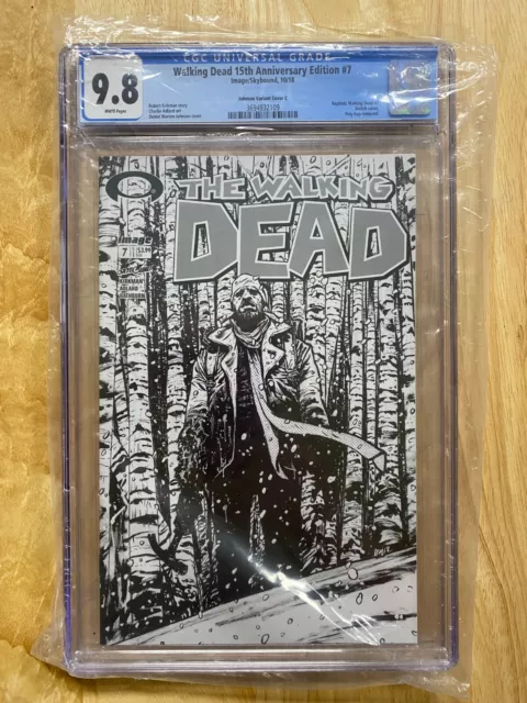 Walking Dead 15th Anniversary Edition #7 CGC 9.8 Johnson Variant C