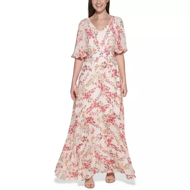 Kensie Womens Chiffon Floral Wedding Maxi Dress BHFO 6185