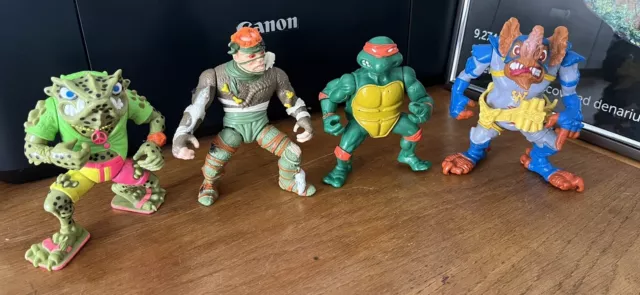 TMNT Vintage Teenage Mutant Ninja Turtles Figures Job Lot