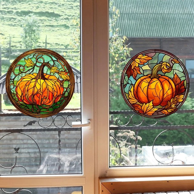 Hummingbird Butterflies Static Window Film Stained Glass Stickers New Sell 2023