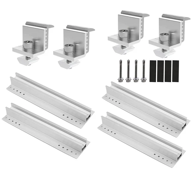 Staffa pannello solare binari montaggio scaffalature forniture elettriche trapezoidali