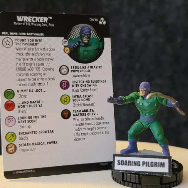 WRECKER - 043a  RARE War of the Realms Marvel Heroclix #43a