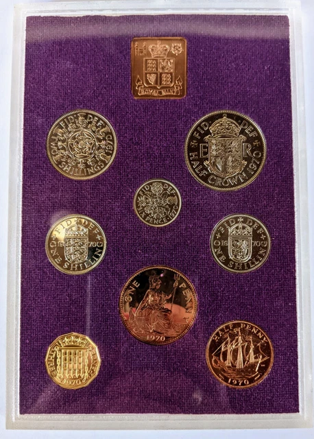 1970 United Kingdom 8x Coin Mint Set